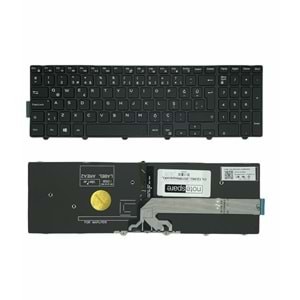 HYLDL123KLV - Dell Inspiron 15 3000 15 5000 15 3551 15-3551 15-3567 15-3878 Siyah Türkçe Notebook Klavye Işıklı