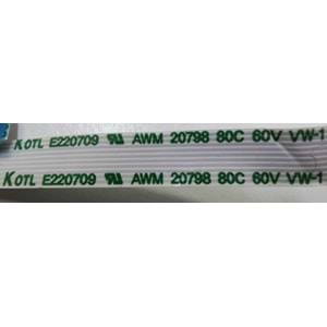 2.EL - Orjinal KOTL E220709 AWM 20798 80C 60V VW-1 10 Pin Flex Kablo