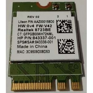 2.EL - Orjinal Hp 250 G6 255 G6 15-BW 15-AY 15-AC 250 G4 Notebook Wifi Kart Ağ Kartı