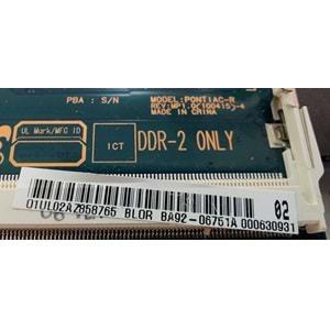 2.EL - Orjinal Samsung N150 NP-N150 Notebook Çalışan Anakart - BA92-06751A BA92-06751BBA92-06751A BA92-06751B