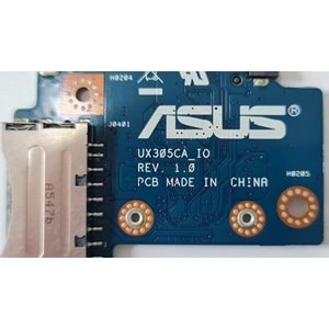 2.EL - Orjinal Asus UX305C UX305CA Notebook Usb Ve Kart Reader Board - UX305CA-IO REV.1.0