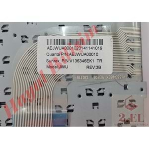 2.EL - Orjinal Grundig GNB 1452 GNB 1452 B1 N2 GNB 1443 A1 B8 GNB 1444 A1 İ3 JWU Türkçe Notebook Klavye - V136346EK1 V136346EK1-TR AEJWUA00010