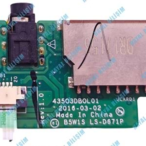 2.EL - Orjinal Acer Aspire ES1-523 ES1-532 ES1-533 ES1-572 N16C1 Notebook Usb Ses Kart - LS-D671P