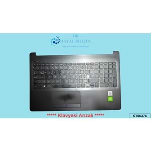 2.EL - Orjinal Hp Pavilion 15-DA 15-DB 15-DR 250 G7 255 G7 TPN-C136 Klavyesi Arızalı Notebook Klavye Üst Kasa