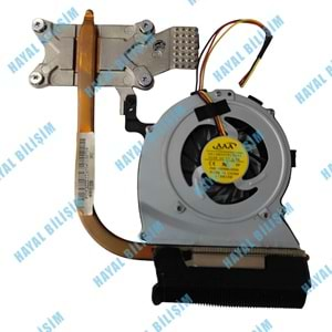 2.EL - Orjinal Toshiba Satellite C640 C600 L645 L640 L600 3 Pin Notebook Bakır Soğutucu Cpu Fan - XS10N05YF05VBJ