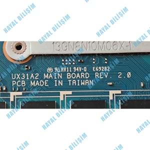 2.EL - Orjinal Asus Ux31 Ux31e Notebook Lvds Ekran Görüntü Data Kablosu HW13HDP101-02