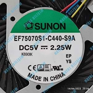 + Orjinal Çıkma 2. El- Asus X302LA X302UA X302UJ X302UV Notebook Cpu Fan Bakır Soğutucu - 13N0-T0A0101