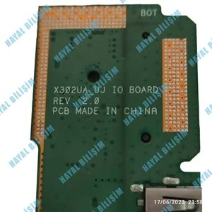 2.EL - Orjinal Asus X302 X302U X302UA X302UJ Notebook Usb Kart - 60NB0AR0-IO1020