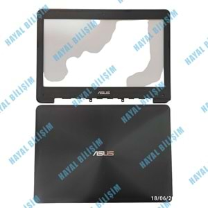 2.EL - Orjinal Asus X302 X302U X302UA X302UJ Notebook Ekran Arka Kapak Ön Çerçeve - 13N0-RSA0401