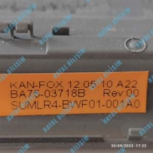 2.EL - Orjinal Samsung NP530U4C NP530U4B Notebook Ekran Ön Çerçeve Lcd Bezel - BA75-03718B