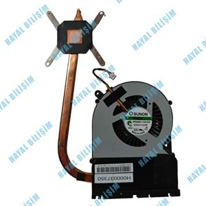 2.EL - Orjinal Toshiba Satellite C850 C855 C850D C855D 4 Pin Notebook Cpu Fan Bakır Soğutucu - H000037350