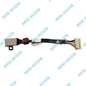 2.EL - Orjinal Dell XPS 15 9550 9560 9570 P56F Precision 5510 Notebook Kablolu Dc Power Jack - DC30100X300