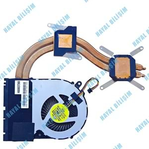 2.EL - Orjinal Toshiba Satellite C850 C855 L850 L855 Notebook Ekran Kartlı Cpu Fan Bakır Soğutucu