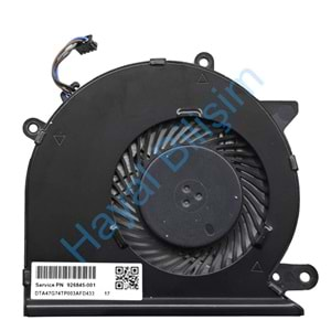 2.EL - Orjinal Hp 15-CC 15-CD 17-AR TPN-Q190 TPN-Q192 Notebook Cpu Fan - 926845-001