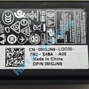 Orjinal Çıkma Dell 19.5V 3.34A LA65NS2-01 4.5x3.0 Notebook Adaptör