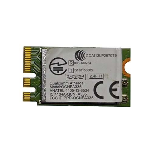 2. EL - Orjinal Qualcomm Atheros Wifi Bluetooth 4.0 QCNFA335 NGFF Notebook Wifi Ağ Kartı