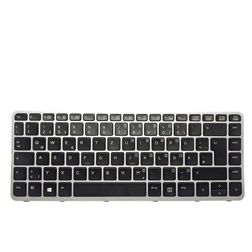 2.EL - Orjinal Hp Elitebook Folio 1040 G1 10140 G2 Notebook Almanca Büyük Enter Işıklı Klavye