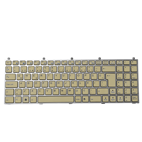 2.EL - Orjinal Casper !!!!! BEYAZ !!!!! W760 W762S W762SUN W765SUN W765S Probook W255HP Çerçeveli Türkçe Notebook Klavye