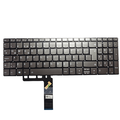 2.EL - Orjinal Lenovo Ideapad L340-15IRH L340-15IAP L340-15IWL Gaming Notebook Işıklı Füme Beyaz Tuş Klavye