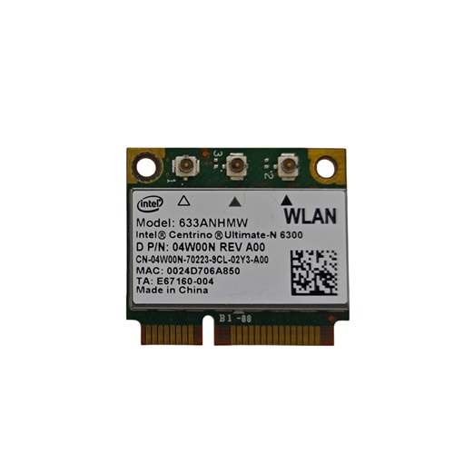 2.EL - Orjinal İntel 6300AGN 633ANHMW N 6300 2.4G 5.0Ghz Notebook Kablosuz Wifi Kartı