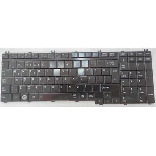 2.EL - Orjinal Toshiba F50 F60 A500 A505 L355 L500 L505 L550 L555 P300D P305D P500 P505D X500 X505 L350 TR Siyah Notebook Klavyesi - K000086110 NSK-THK0T