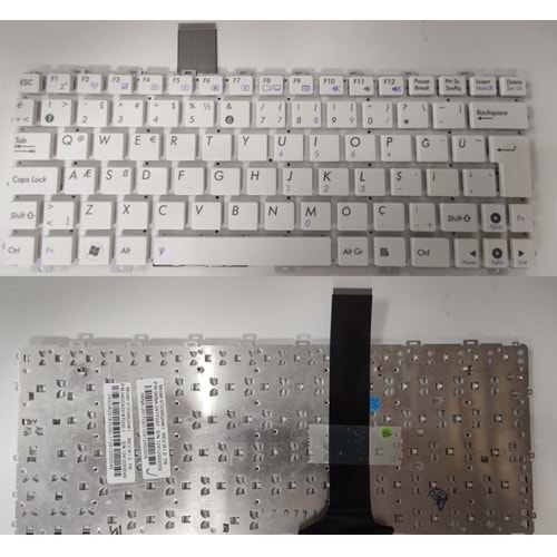 HYLAS121KLV - Asus BEYAZ F200CA F200LA X200LA X200MA F200 X200CA Beyaz Türkçe Notebook Klavye