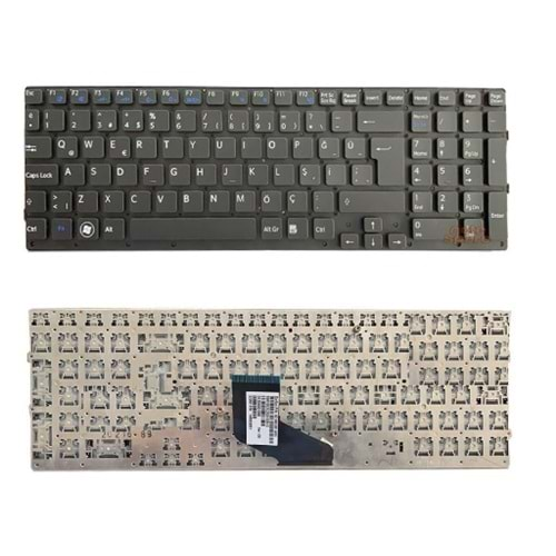 HYLSO105KLV -Sony Vaio Çerçevesiz Siyah VPCF219 VPCF219FC VPCF22 VPCF23 Türkçe Klavye