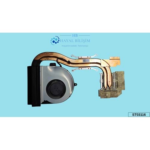 2.EL - Orjinal Asus N552 N552V N552VX 552VW Notebook Bakır Soğutucu Cpu Fan