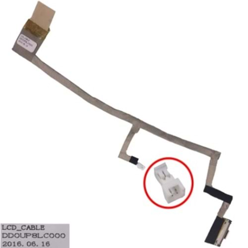 + HYL- Hp Pavilion V.1 ( Led Ekran tipi ) DV6-1000 DV6-2000 DD0UP8LC006 Lcd Cable Lcd Data Flex Lvds Kablo