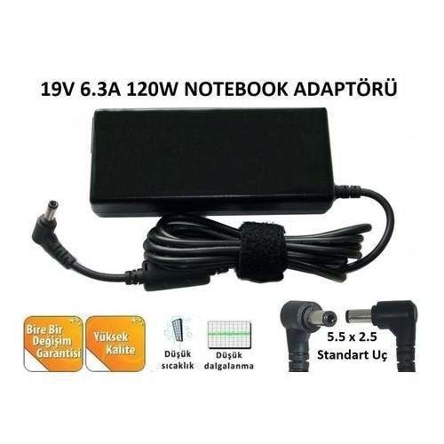 HYLADP026 - Asus Toshiba Casper Msı 19V 6.32A 5.5mm X 2.5mm Muadil Notebook Adaptör