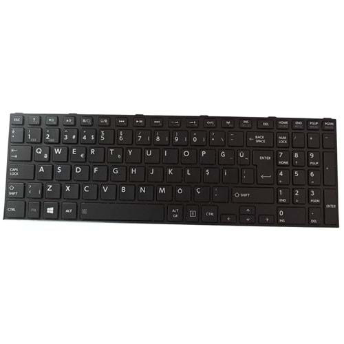 2.EL - Orjinal Toshiba Satellite C50-B C55-B C50D-B C55D-B Notebook TR Klavye - K000890320