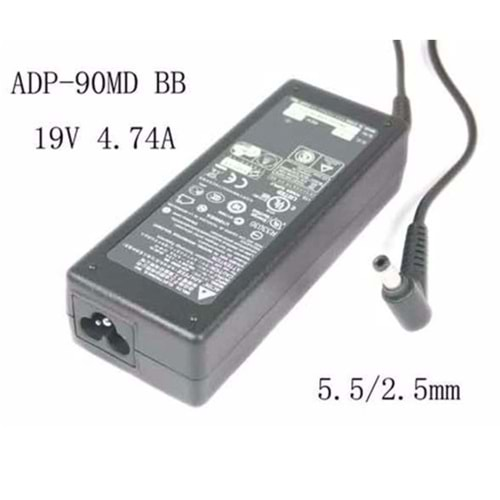 + 2.EL - Orjinal DELTA Casper ADP-90MD 19V 4.74A 5.5mm X 2.5mm Standart Uç - PA-1900-24 Güç Adaptörü Şarj Cihazı