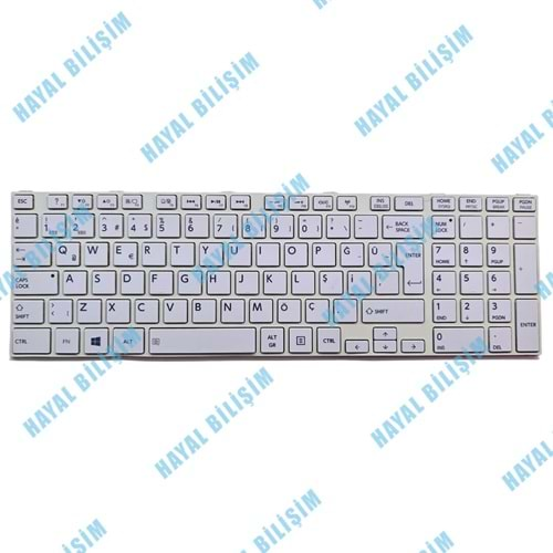 2.EL - Orjinal Toshiba Satellite Beyaz L850 L855 L855d L870 L870d C850 C855 C855d C870 C870D P850 P850D P855 P855D L870 L870D L875 L875D Türkçe Notebook Klavye