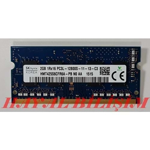 + 2.EL - Oem 2 GB PC3L 12800S Notebook Ram