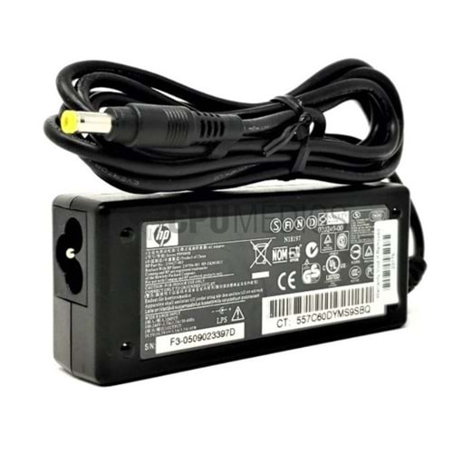 * 2. EL - Orjinal Hp 239427-003 - 65w 18.5v 3.5a 1.7 Mm SARI UÇ Güç Adaptörü Şarj Cihazı