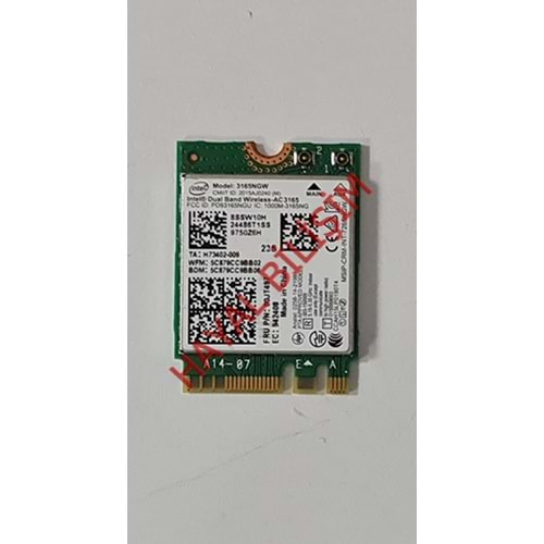 2.EL - Lenovo V130-15IGM V130-15ISK V330-15IKB V330-15ISK Notebook Wifi Ağ Kartı - 00JT497 3165NGW