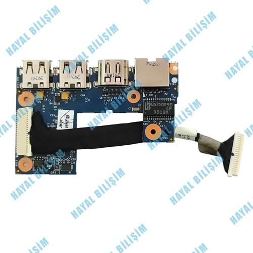 2.EL - Orjinal Acer 3810T 3410T 3810ZT 3810TG Notebook Ethernet RJ45 Hdmı Usb Kart - 6050A2271201