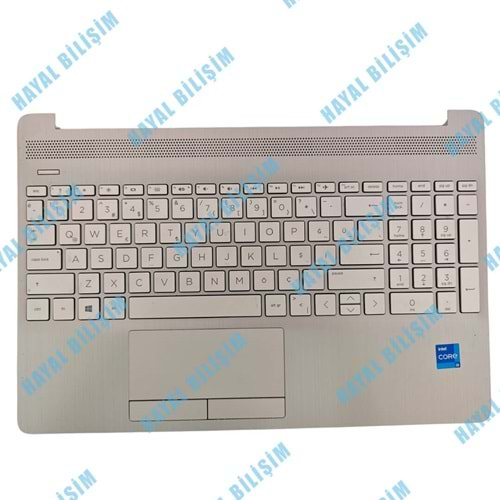 2.EL - Defolu Orjinal Hp TPN-C139 15S-DU 15-DW 250 G8 255 G8 Notebook Gümüş Işıklı Klavyeli Üst Kasa - AP2HB000511