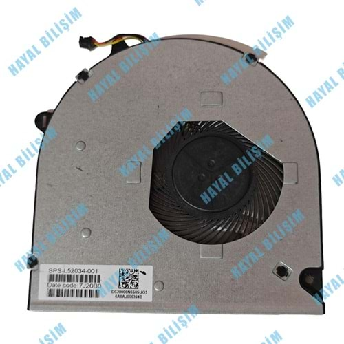 Orjinal Çıkma Hp 15S-DR 15-DW 15S-DU 15-GW 250 G8 255 G8 Notebook Cpu Fan