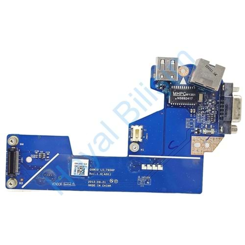 2.EL - Orjinal Dell Latitude E5530 P28G Notebook Vga Usb Ethernet Kart