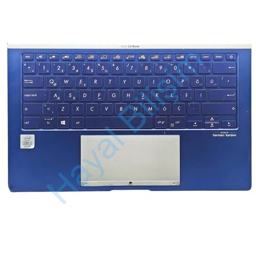 Orjinal Çıkma Asus UX434D UX434F UX434I Notebook Işıklı Klavyeli Üst Kasa