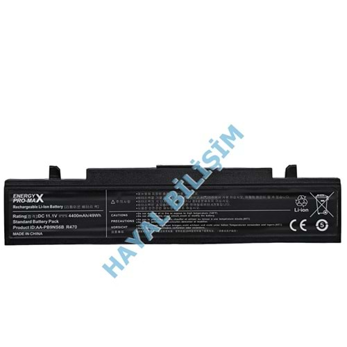 Muadil Çıkma Samsung Np300 Np350 R428 R480 R518 R519 R520 R520H R522 R522H R523 R525 R528 R530 R538 R540 R580 R620 Q530 P580 P560 R719 11.1V 4400mAh Notebook Batarya