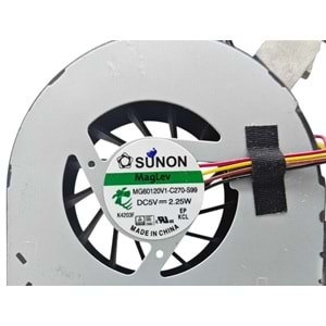 2. EL - Orjinal Lenovo İdeapad G500 G505 G510 Notebook Ekran Kartlı Bakır Soğutucu Cpu Fan