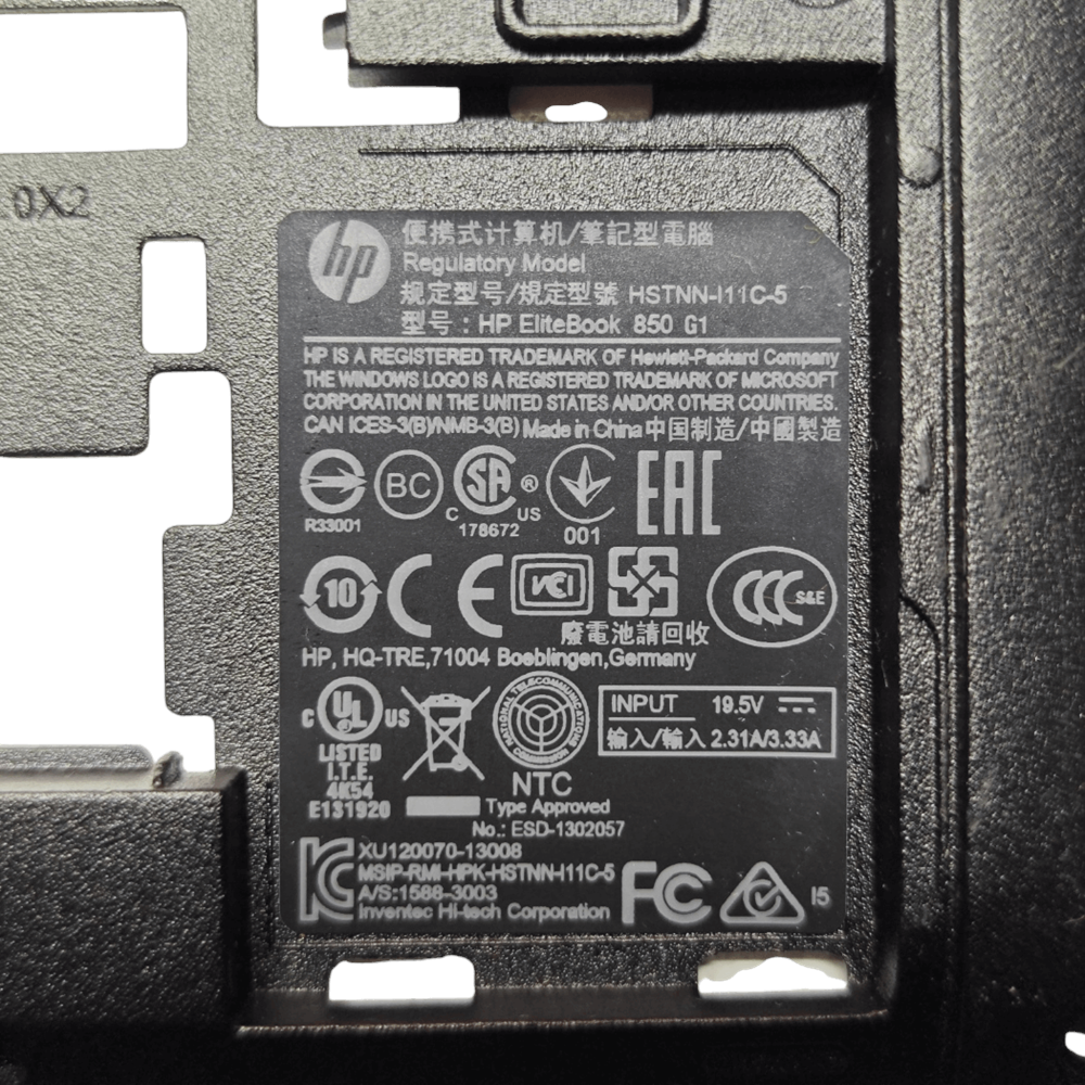 2.EL - Orjinal Hp EliteBook 850 G1 850 G2 Notebook Alt Kasa