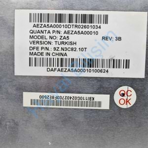 2.EL - Orjinal Acer Aspire 1430 One ZA3 ZA5 ZA8 ZA7 751H 753H Timeline 1410 1810 1810T TR Notebook Klavyesi