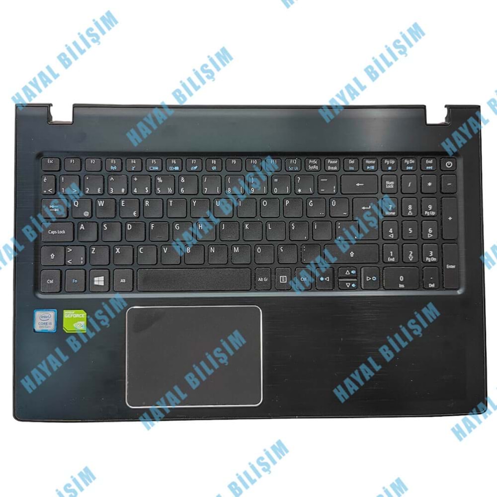 2.EL - Orjinal Acer E15 E5-576 E5-523 E5-553 E5-575 E5-576G Notebook Klavyeli Üst Kasa