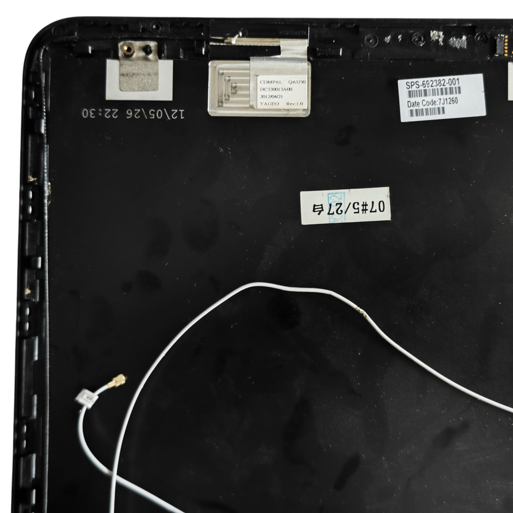 ** 2.EL - Orjinal HP Envy 6-1000 Notebook Ekran Arka Kapak Ön Çerçeve Menteşe Lcd Cover Bezel