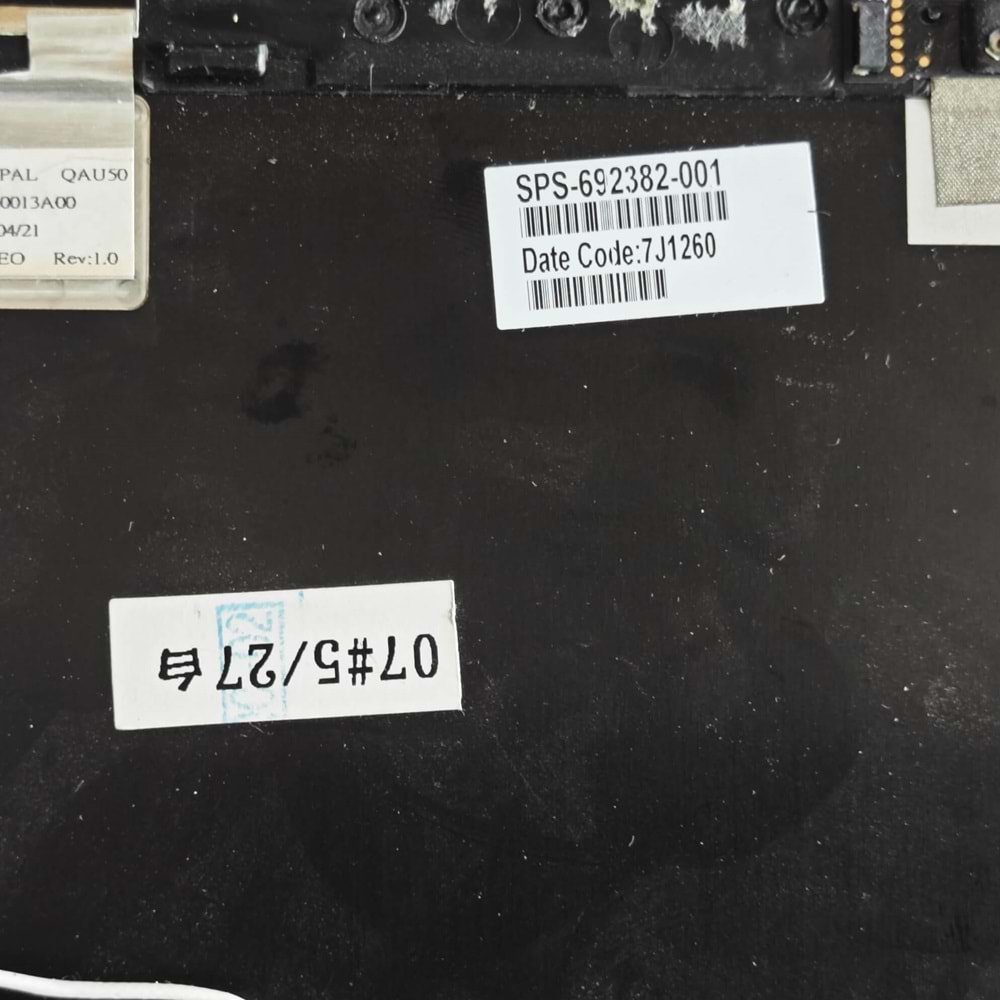 ** 2.EL - Orjinal HP Envy 6-1000 Notebook Ekran Arka Kapak Ön Çerçeve Menteşe Lcd Cover Bezel