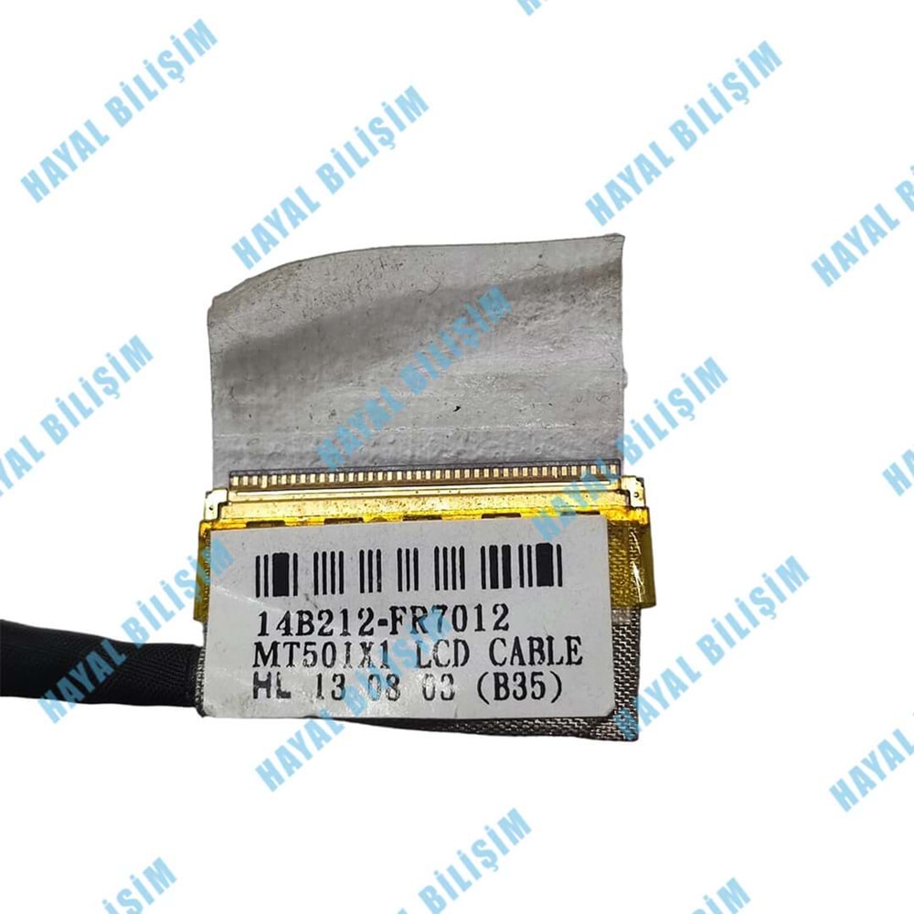 2.EL - Orjinal Casper Nirvana CKU CKY CHU CHY CHD MT50 MT51 MT55 Notebook Ekran Lvds Data Flex Kablosu