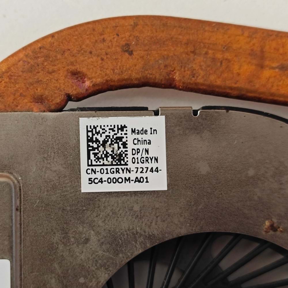 2.EL - Orjinal Dell İnspiron 15 3558 15 5558 15 5000 15 5755 15 5458 15 5758 Notebook Bakır Soğutucu Cpu Fan